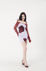 スクエアメッシュトップ / SQUARE MESH TOP(2WAY) #RED