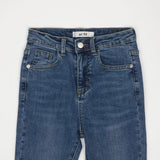 スパンデックススリットヘムスキニージーンズ/SPANDEX SLIT HEM SKINNY JEAN [6878]
