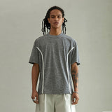 ソフトバイアスラインTシャツ/SOFT BIAS LINE T-SHIRT (GREY)