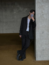 Pleddy Fringe Check Blazer (2color)