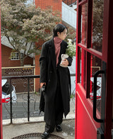 ウールローブヒッデンコート/Wool robe hidden coat (2 color)