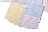カラーミックスコットンシャツ/COLOR MIXED COTTON SHIRT_NAVY