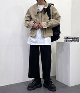 ワックス コーテッド クロップド ボンバージャケット / OWN Wax Coated Cropped Bomber Jacket (3 colors)