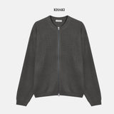 アンブラーラウンドジップアップニット / AMBLER ROUND ZIPUP KNIT