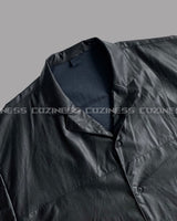 SI レザーオーバーサイズフィットショートスリーブシャツ / SI Leather Oversized Fit Short-Sleeved Shirt (3XL)