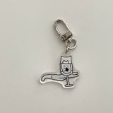 ザキャットザットワズシャットインアグラス キーリング / The cat that was shut in a glass Key Ring