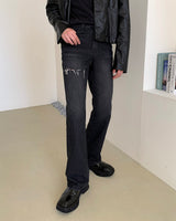 セミデストロイドブーツカットデニム/MG605 Semi Destroyed Bootcut Denim