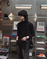 ウィンターウールハイネックニット