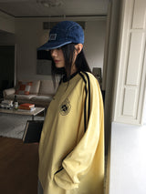 ロイルトラックカラーコンビネーションオーバーフィットロングスリーブTシャツ