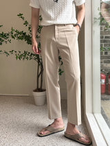 トッドケーブルジップアップ半袖襟付きニット / Tod Cable Zip-Up Short-Sleeved Collar Knitwear (8 colors)
