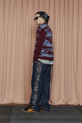 NOTE STAR KNIT / BURGUNDY