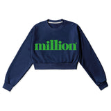 ミリオンビッグロゴクロップスウェットシャツ/MILLION BIG LOGO CROP SWEATSHIRT
