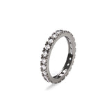 2.5MMフラットテニスリング/2.5MM Flat Tennis Ring (black silver)