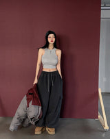 Four Seasons V-neck Cropped Sleeveless