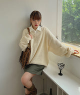 アルパカボキシーニット / Alpaca Boxy Knit (5color)