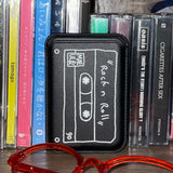 rock'n'roll cassette magsafe leather pocket wallet