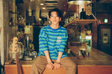 マルチボーダーコラボレーションSS Tシャツ / Multi border collaboration SS tee I Younger Song x mahagrid