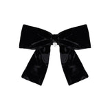 PRINCESS VELVET MID RIBBON HAIRPIN  _ BLACK