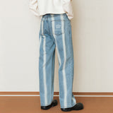 バーティカルウォッシュドデニムパンツ/VERTICAL WASHED DENIM_BLUE