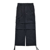 リファインナイロンパラシュートパンツ / REFINE NYLON PARACHUTE PANTS_BK