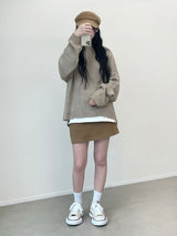 W Round Knit Cardigan
