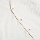 Vネックワッフルカーディガン/DAMP V-NECK WAFFLE CARDIGAN_IVORY