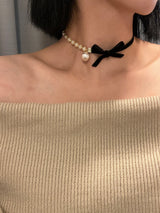 ジュリアミニベルベットリボンチョーカー/julia mini velvet ribbon choker
