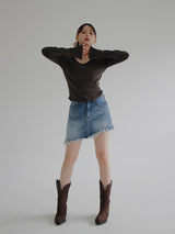 アーリーリブドTシャツ / Early Ribbed T-shirt (3color)