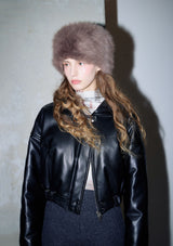 Fur big hat
