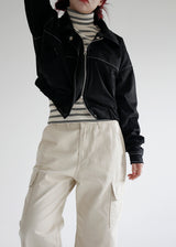 スエードステッチジャケット/Suede Stitch Jacket (2color)
