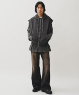 FLARE WIDE DENIM (BLACK)