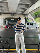 LMN Twisted Stripe Round Knitwear (3 colors)