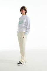 ビッグチェリーホログラムクロップスウェットシャツ / BIG CHERRY HOLOGRAM CROP SWEATSHIRT [MELANGE GRAY]