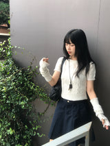 ビンテージツイストパフニットウォーマーセット