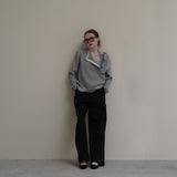 Gray Waffle Button Tee