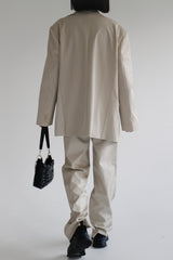 エンボレザージャケット/Embo Leather Jacket (2color)