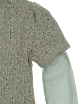 パンチングハーフパフィニットセット / Punching Half Puffy Knit Set (2colors)