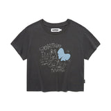 ウィッティバニートムボーイスケッチTシャツ / WITTY BUNNY TOMBOY SKETCH T-SHIRT [CHARCOAL]