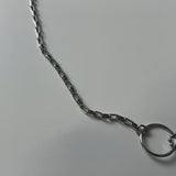 シルバーチョーカーネックレス / silver ring choker necklace (925silver)