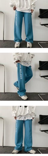 Roll key ring lettering banding pants