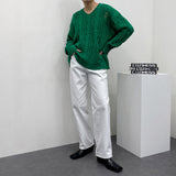 ツイストダメージニット/SK Twisted DAMAGE Knitwear (4 colors)