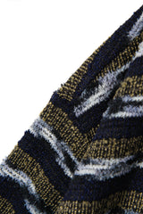 ルブルイヤールウールカラーカーディガンシャツ/Le brouillard Wool collar cardigan shirt S113 Navy