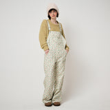 FRILL HEART CORDUROY OVER-ALL, FLORAL CREAM
