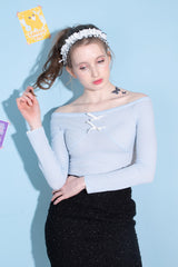shirring t-shirt sky blue (6688643874934)