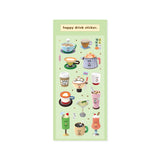 ハッピードリンクステッカー/happy drink sticker