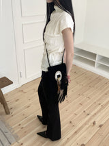 パートルプリーツエンボスハーフポーラー半袖Tシャツ/Pertle Pleated Embossed Half Polar Short Sleeve T-Shirt