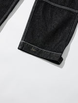 スティッチポイントデニムパンツ