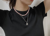 ブルームピンクパールネックレス/Bloom Pink Pearl Necklace