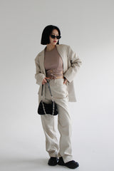 エンボレザージャケット/Embo Leather Jacket (2color)