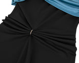 チェーンリンクレイヤードドレス / Chain Link Layered Dress _ Teal